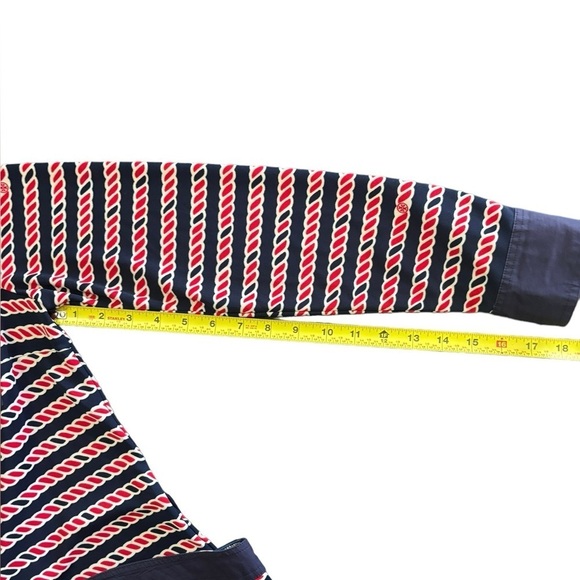 TORY BURCH Striped Mini Dress size: medium - Picture 4 of 11